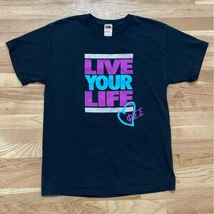 Fruit of the Loom Vintage Live your Life T shirt size Large